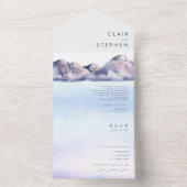 Wintergebergte in één uitnodiging (Binnen)