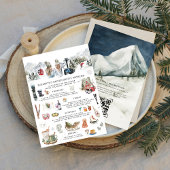 Wintergebergte | Ski Bachelorette Party Kaart