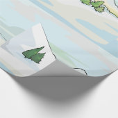 Wintergebergte — Snowy Landschap Cadeaupapier (Hoek)