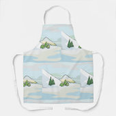 Wintergebergte — Snowy Landschap Schort (Voorkant)