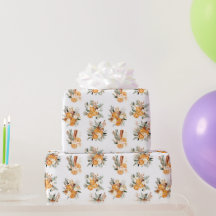 Wintergedroogde sinaasappels Kerst cadeaupapier