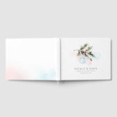 Wintergender onthullen Baby shower Gastenboek (Volledig)