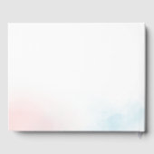 Wintergender onthullen Baby shower Gastenboek (Achterkant)