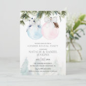 Wintergendergelijkheid Openbaar Baby shower Kaart (Staand voorkant)