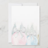 Wintergendergelijkheid Openbaar Baby shower Kaart (Achterkant)