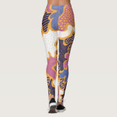 Wintergeraspte wijn: gemengde media leggings (Achterkant)