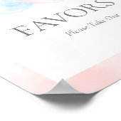 Wintergeslacht onthullen Baby shower teken Poster (Hoek)