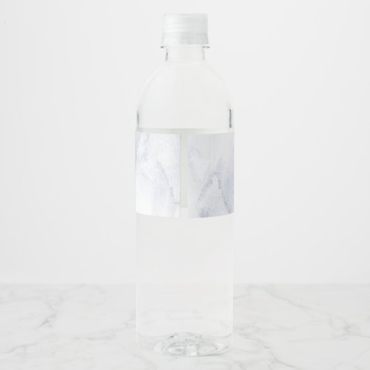 Wintergeslachtsneutrale eucalyptus waterfles etiket (Achterkant)