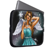 Wintergevleugelde Fee Laptop Sleeve (Voorkant Rechts)