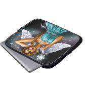 Wintergevleugelde Fee Laptop Sleeve (Voorkant onderkant)