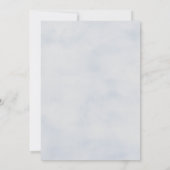 wintergevoelige hydrangea floral Wedding Kaart (Achterkant)