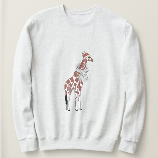 Wintergiraf en sweatshirt (Design voorkant)