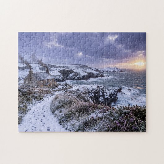 Winterglans op de Cornische kust Legpuzzel (Horizontaal)