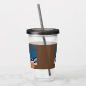 Winterglas met Acryl Sneeuwbal Drinkbeker (Links)