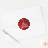 Wintergloed Ronde Sticker (Envelop)