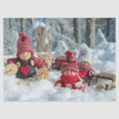 wintergnomesticketpapier tissuepapier (Voorkant)