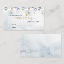 Wintergok hoeveel snoepjes omhullingskaart