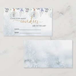 Wintergok hoeveel snoepjes omhullingskaart informatiekaartje