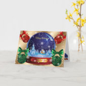 Wintergoud Kaart (Gele Bloem)