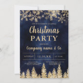 Wintergouden sneeuw voor de marine kerst kaart (Voorkant)