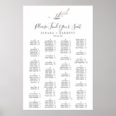 Wintergraan Alfabetische zitplaats Poster (Voorkant)