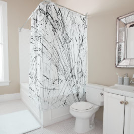 wintergras op sneeuw douchegordijn