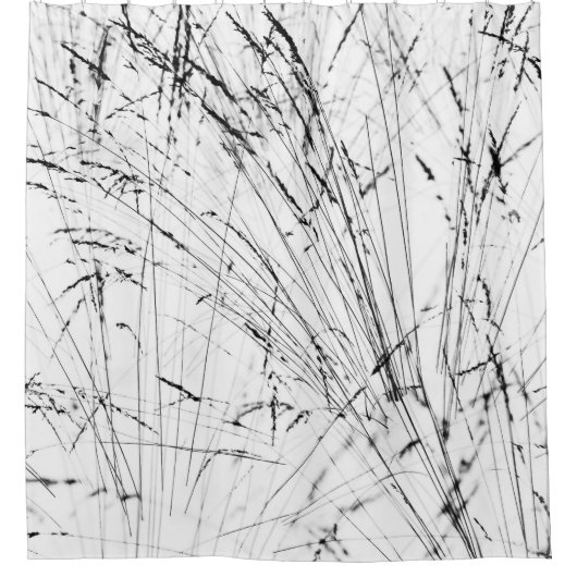 wintergras op sneeuw douchegordijn (Voorkant)