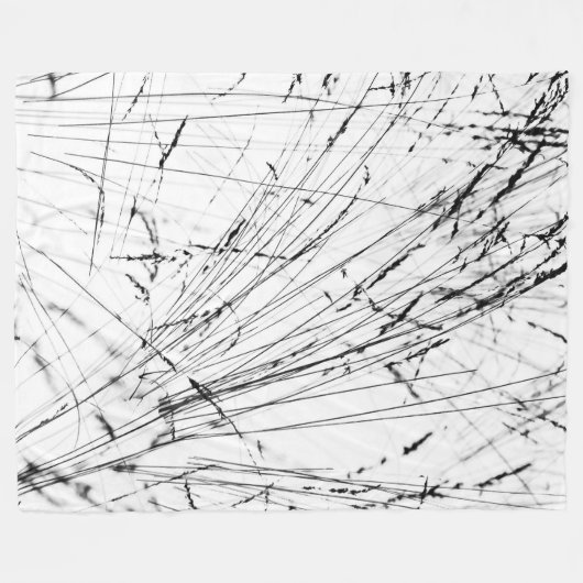 wintergras op sneeuw fleece deken (Voorkant (Horizontaal))