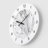 wintergras op sneeuw grote klok (Hoek)