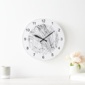 wintergras op sneeuw grote klok (Huis)