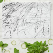 wintergras op sneeuw theedoek (Gevouwen)