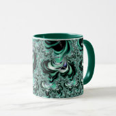 Wintergreen Fractal Forest Landscape Abstract Mok (Voorkant rechts)