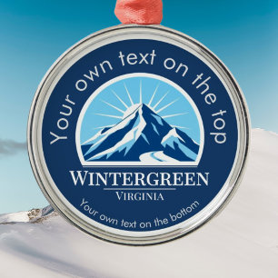 Wintergreen Virginia medaille Metalen Ornament