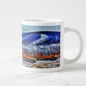 Wintergreen Virginia Mountain Ski Resort in Winter Grote Koffiekop (Rechts)