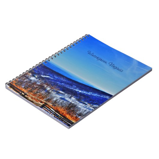 Wintergreen Virginia Mountain Ski Resort in Winter Notitieboek (Linkerzijde)