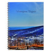 Wintergreen Virginia Mountain Ski Resort in Winter Notitieboek (Voorkant)