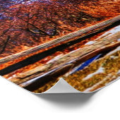 Wintergreen Virginia Mountain Ski Resort in Winter Poster (Hoek)