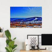 Wintergreen Virginia Mountain Ski Resort in Winter Poster (Thuiskantoor)