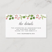 WinterGreenery Wedding Details Plaatskaartje (Voorkant)