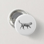 wintergrijze beweging ronde button 3,2 cm (Voorkant /achterkant)