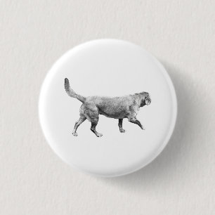 wintergrijze beweging ronde button 3,2 cm