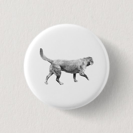 wintergrijze beweging ronde button 3,2 cm (Voorkant)