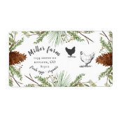 wintergrijze bijtschrift Eikartonlabel Etiket (Voorkant)