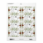 wintergrijze bijtschrift Eikartonlabel Etiket (Full Sheet)