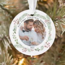 Wintergroen 1e kerstgehuwde versiering