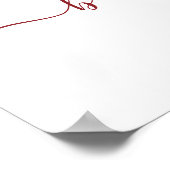 Wintergroen Baby- of Bruiloftfeest Welkomstbord Poster (Hoek)