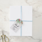 Wintergroen baby shower bedankt cadeaulabel (Met Touw)