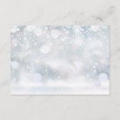 Wintergroen Baby Shower Wensput Informatiekaartje (Achterkant)