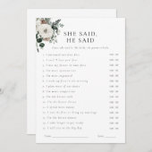 Wintergroen Bloemen Waar Waren Ze Game Kaart (Voorkant / Achterkant)