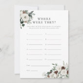 Wintergroen Bloemen Waar Waren Ze Game Kaart (Voorkant)